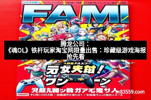 腾龙公司：《魂OL》铁杆玩家淘宝网限量出售：珍藏级游戏海报抢先看